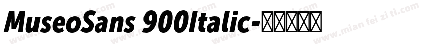 MuseoSans 900Italic字体转换